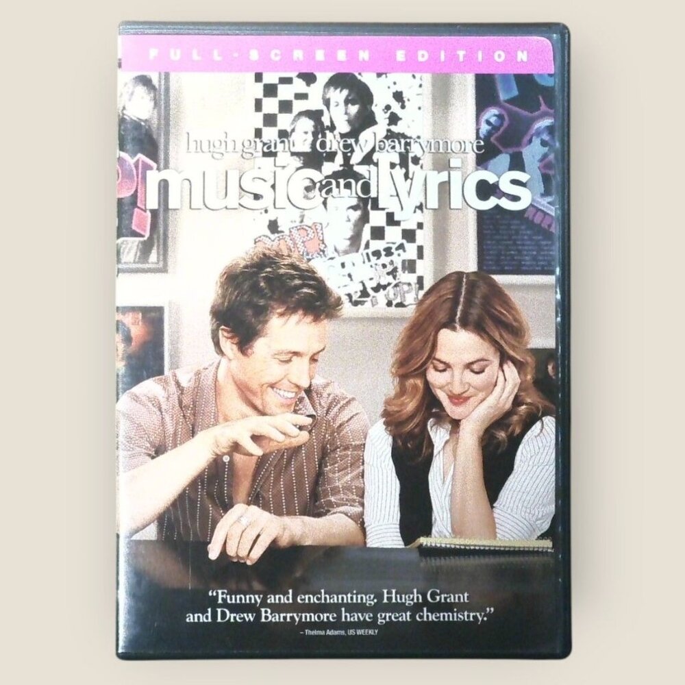 Music and Lyrics DVD Romantic Comedy Starring Hugh Grant Drew Barrymore